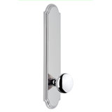 Grandeur Arc Tall Plate Single Dummy with Fifth Avenue Door Knob
