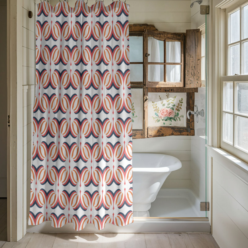 Tile Patterns - Rideau de douche Premium, H 74 po x l 71 po