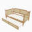Traditional Style Rattan Daybed with Twin Size Trundle for Limited Space, Guest Room, No Box Spring Needed-949220891