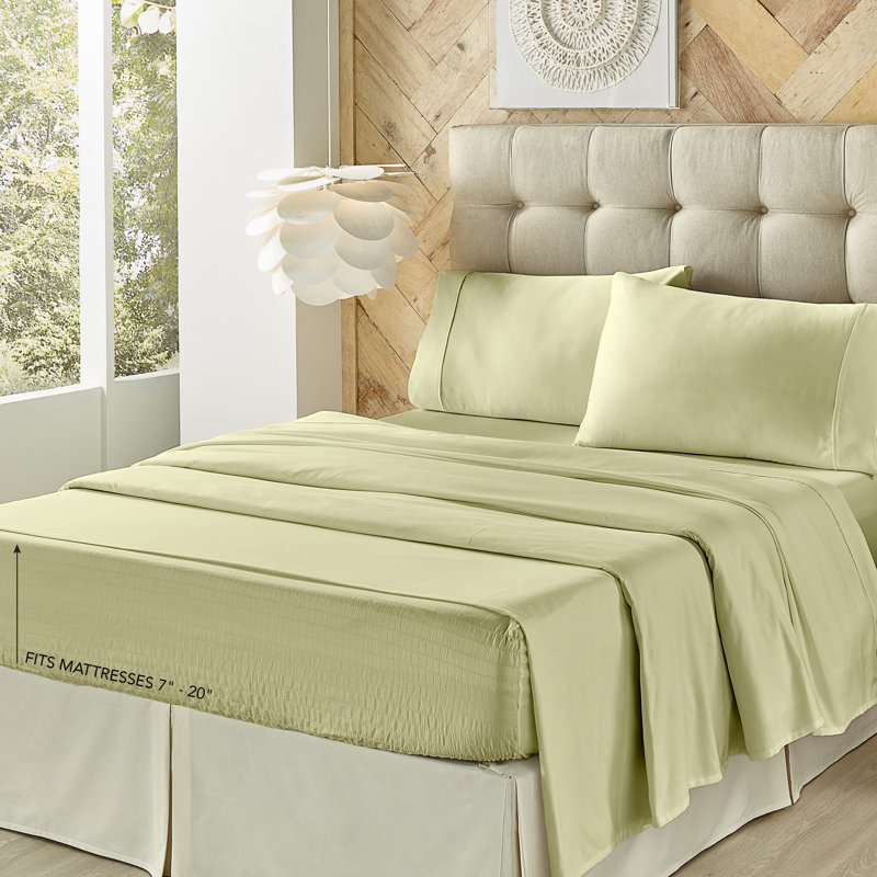 King Sage Solid Cotton Sheet Set