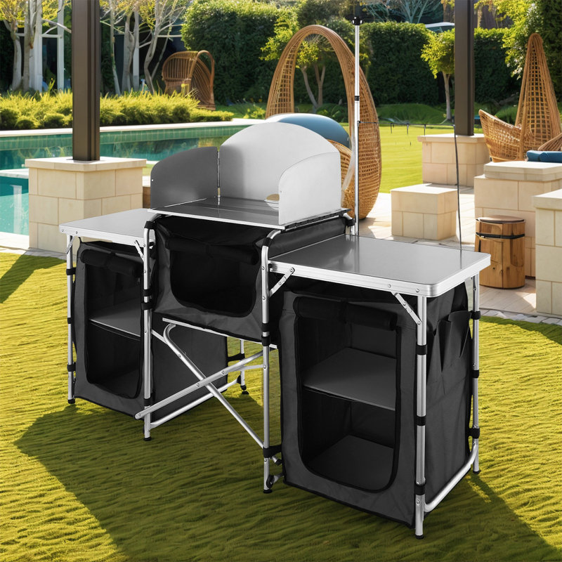 Table de camping pliante portative pour l'extérieur