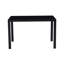 4 tables de salle à manger avec plateau en verre trempé et support en métal, 29,5 po x 45,98 po x 26,95 po, noir, plateau de charge maximal de 170 lb pour 4 personnes, 26,95 po x 29,5 po x 45,98 po,