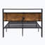 Lit en acier de style campagnard de 38,87 po avec tête de lit-89150940