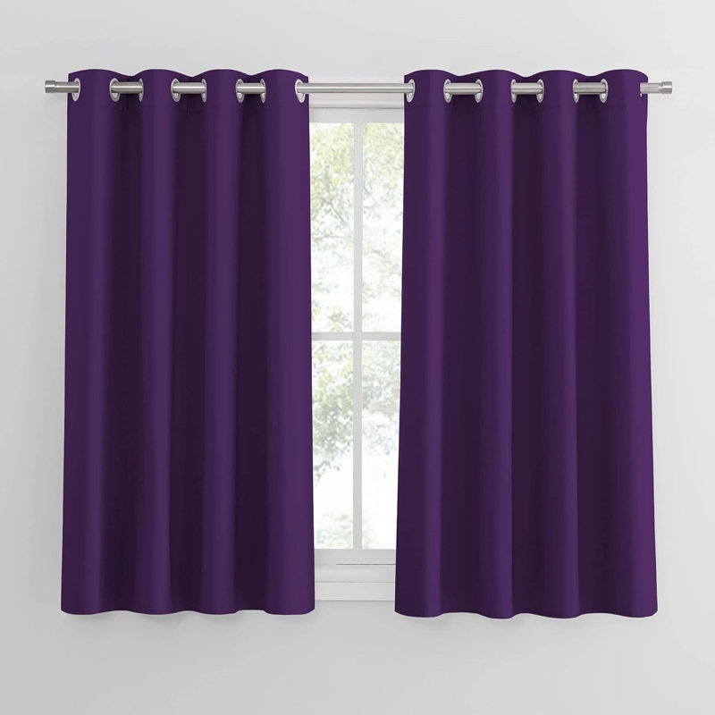 Blackout Curtain Pair, Purple
