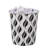 JVL Polypropylene WITH SILVER METAL TRIM ON TOP Bin