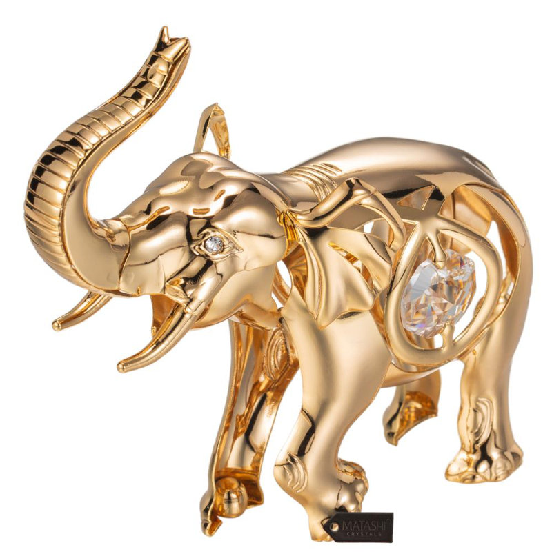 Figurine éléphant, Or