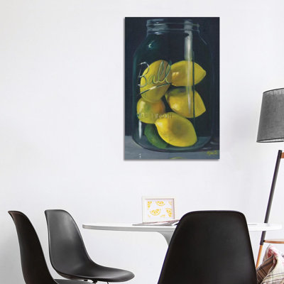 Lemons 1 Piece Wrapped Canvas Wall Art