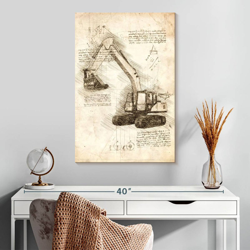 Mehar Excavator, 30" H x 20" W