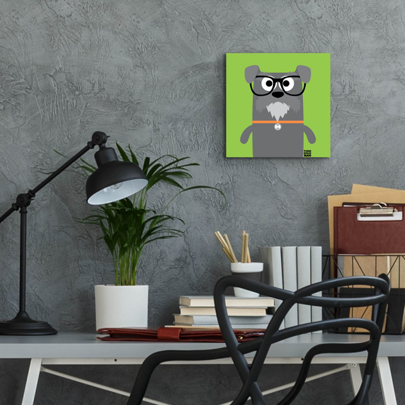 «Bow Wow Schnauzer» par Todd Art, H 12 po x l 12 po