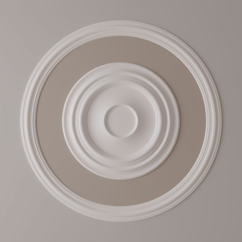 Ensemble d'anneaux de plafond traditionnel, H 41,75 po x l 41,75 po, Simple (1/4 d'un cercle complet)