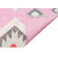 Tapis rose d'intérieur / extérieur en coton tissé à la machine Iyleen-419476804