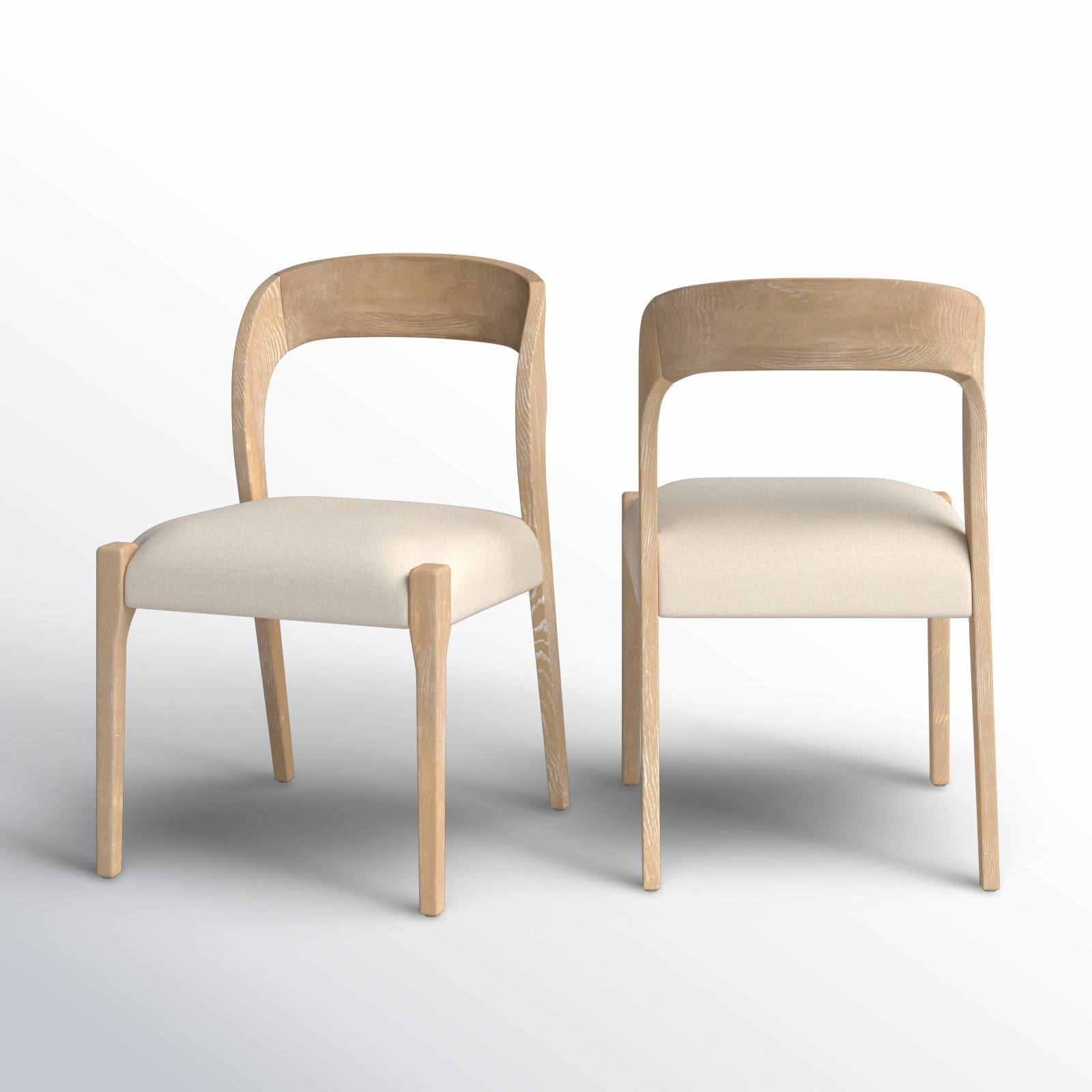 Hamish Linen Oak Dining Chair, Natural