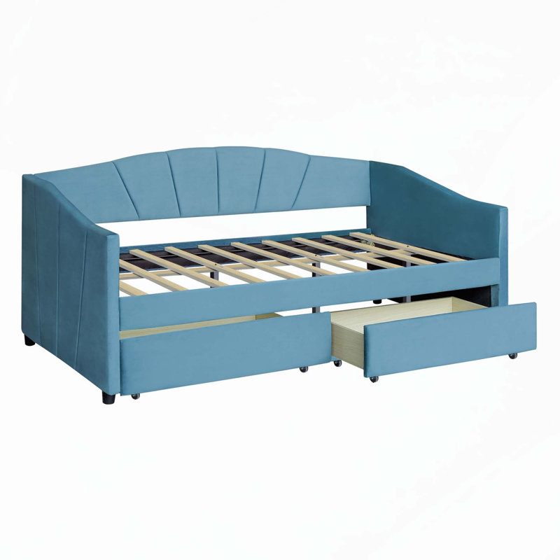 Lit de jour simple confortable avec tiroirs et fabrication durable pour une utilisation polyvalente