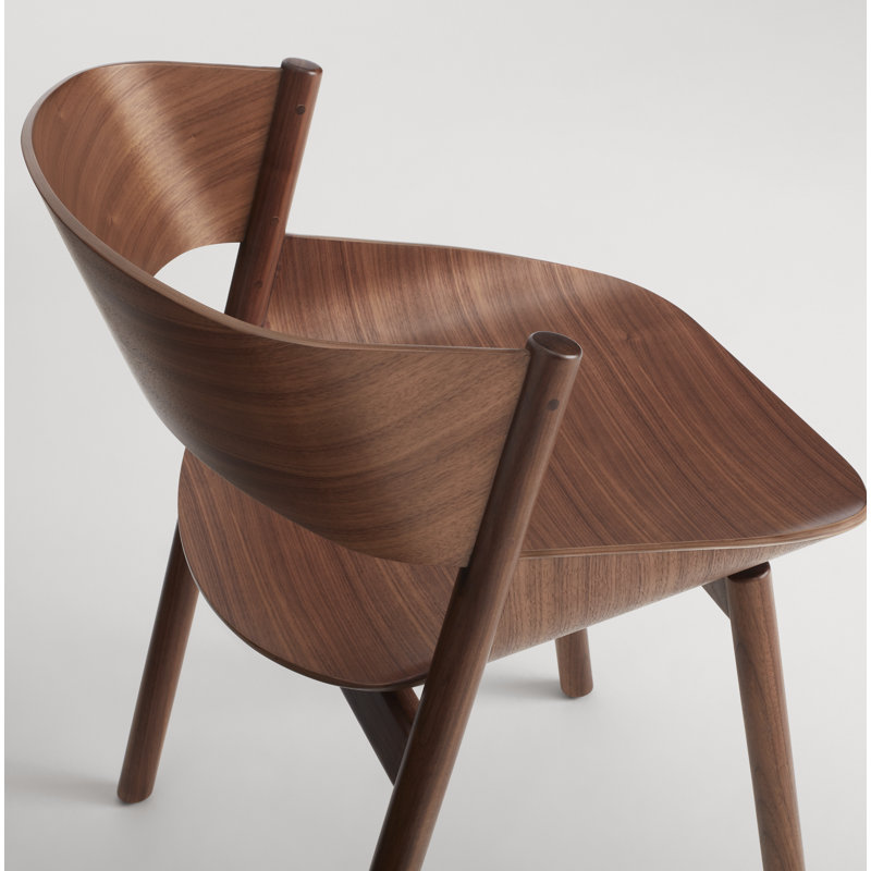 Port Upholstered Dining Chair, Walnut