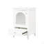 Meuble-lavabo de 20 po avec lavabo, armoire de salle de bain avec porte en verre à fermeture douce, tiroir