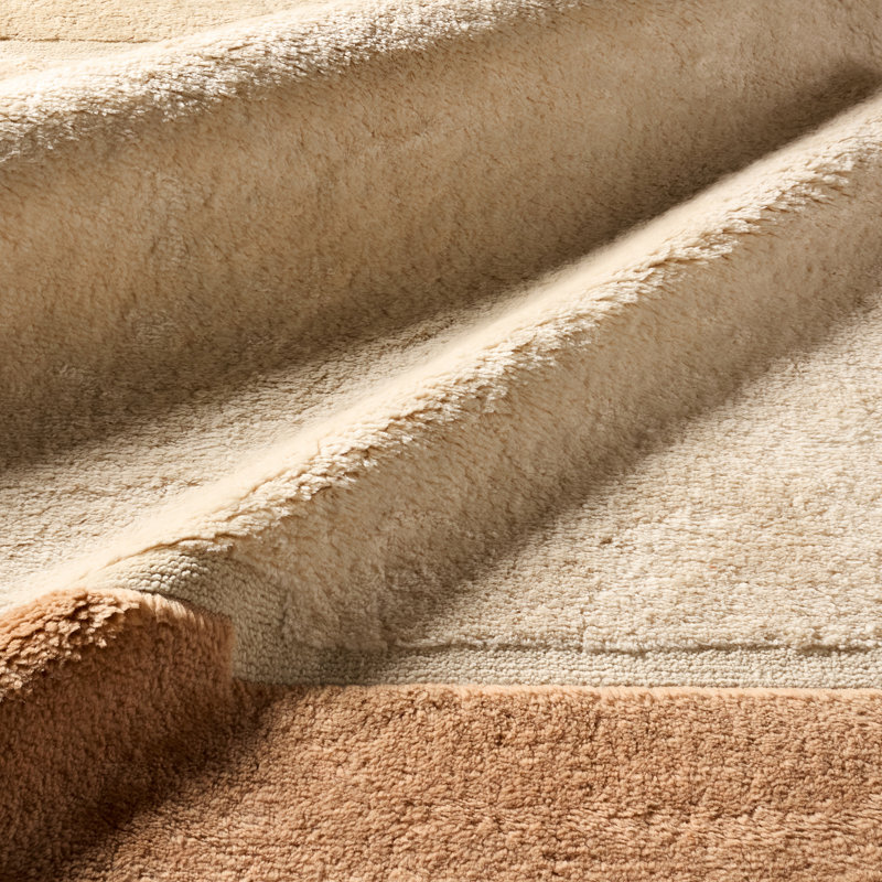 Jaipur Living Arica Handwoven Modern/Contemporary Tan/Brown Shag Area Rug (18in SWATCH), Rectangle 10' x 14'