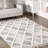 Emlyn Diamond Lattice Tasseled Area Rug-685537450