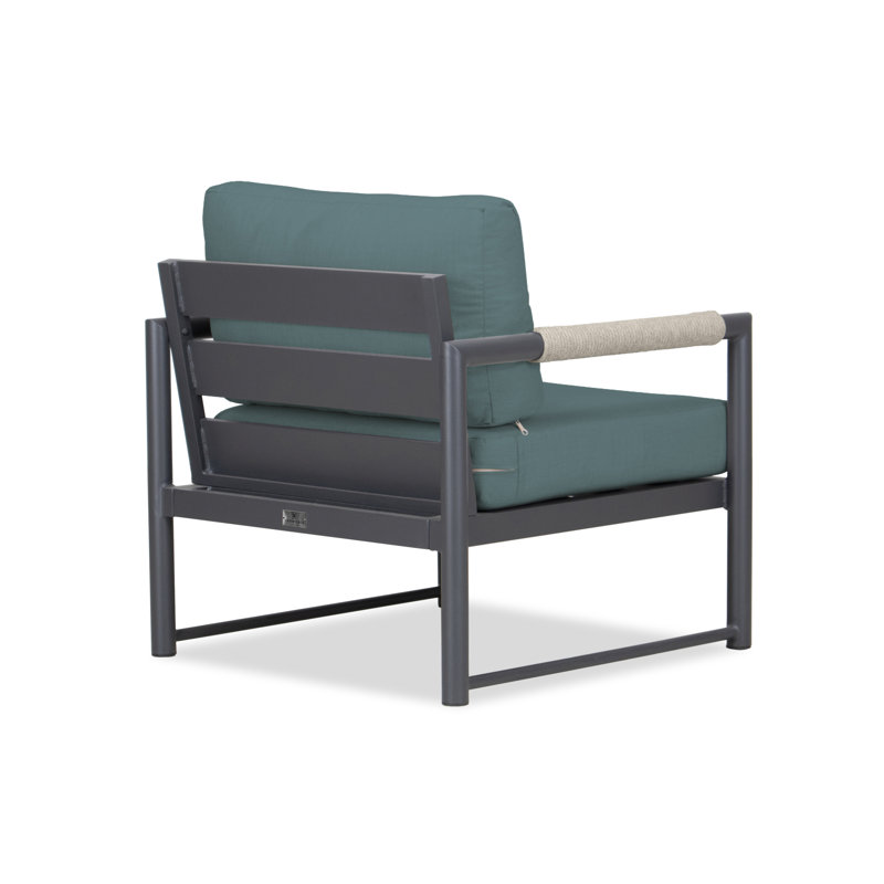 Alto Outdoor Lounge Chair, Cast Silver Sunbrella®, Slate Gray