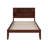 Lampley Solid Wood Platform Bed with Bookcase-407687484-407687472