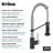 KRAUS Bolden Commercial Style 2-Function Single Handle Pull Down Kitchen Faucet-99355385