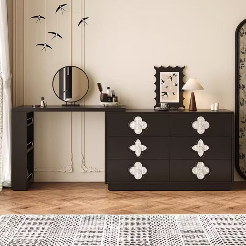 Commode rétro noire