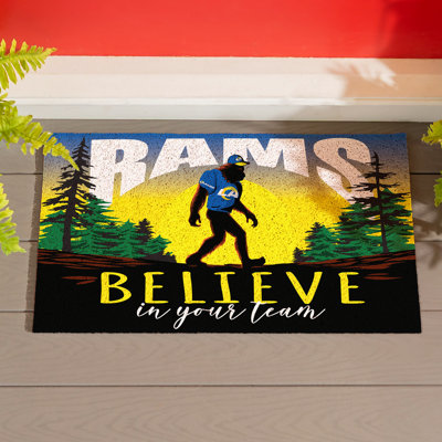 Los Angeles Rams Bigfoot PVC Doormat, 28 in x16 in