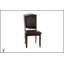 Ensemble de table de salle à manger contemporaine en bois massif avec tablettes et six chaises d'appoint, finition espresso pour une salle à manger élégante
