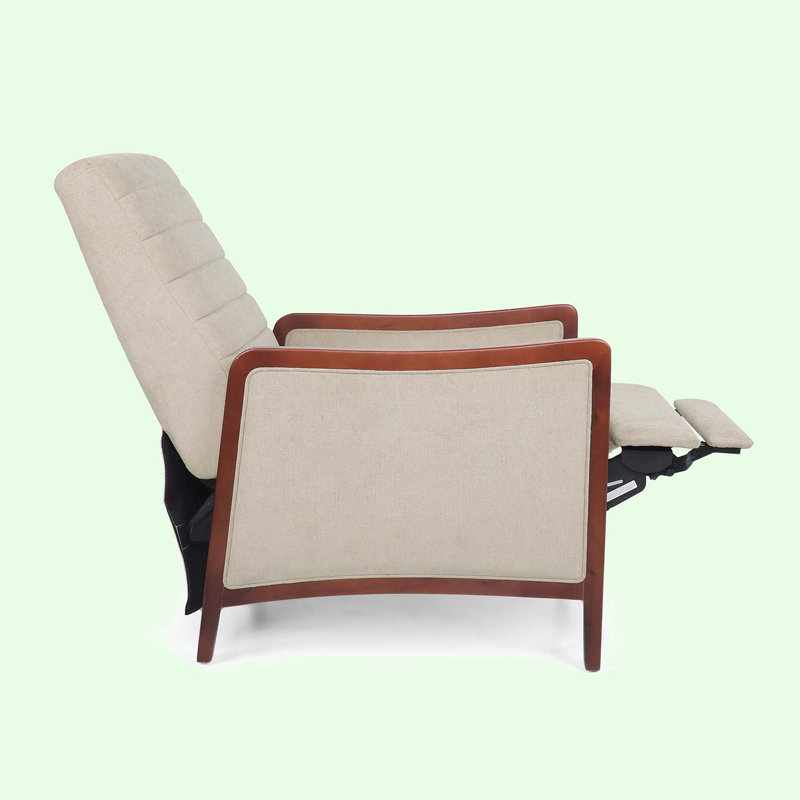 Méridienne de 26,25 po Zeniyah, Tissu beige