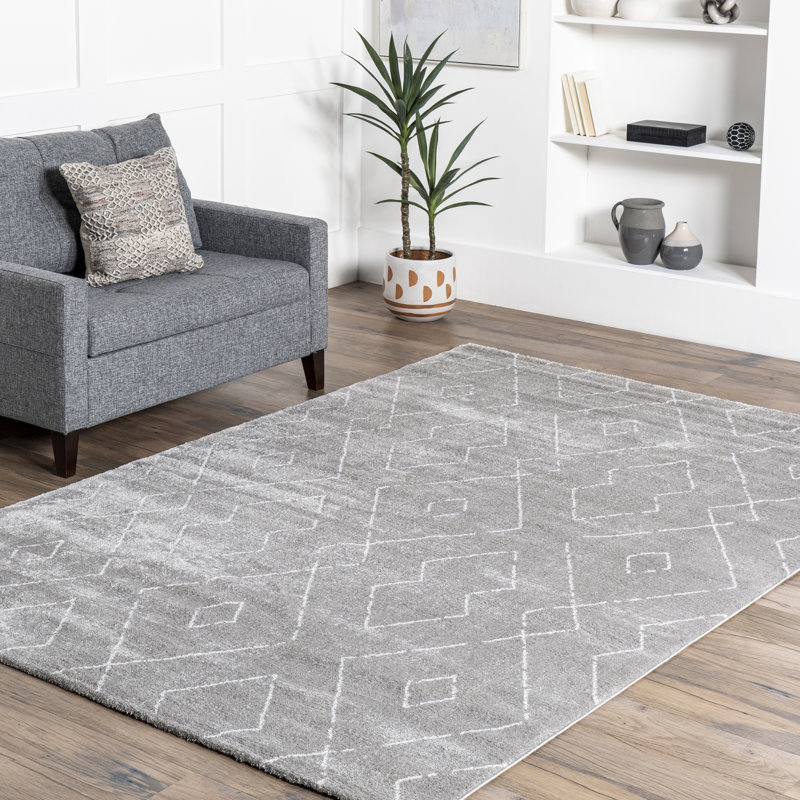 Harshad Geometric Indoor Rug, Rectangle 3' x 5'