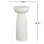 Support en oxyde de magnésium pour installation tropicale à l'intérieur ou à l'extérieur de 28 pouces, blanc, l 13 po x P 28 po, aucun article d'assemblage requis. Support requis