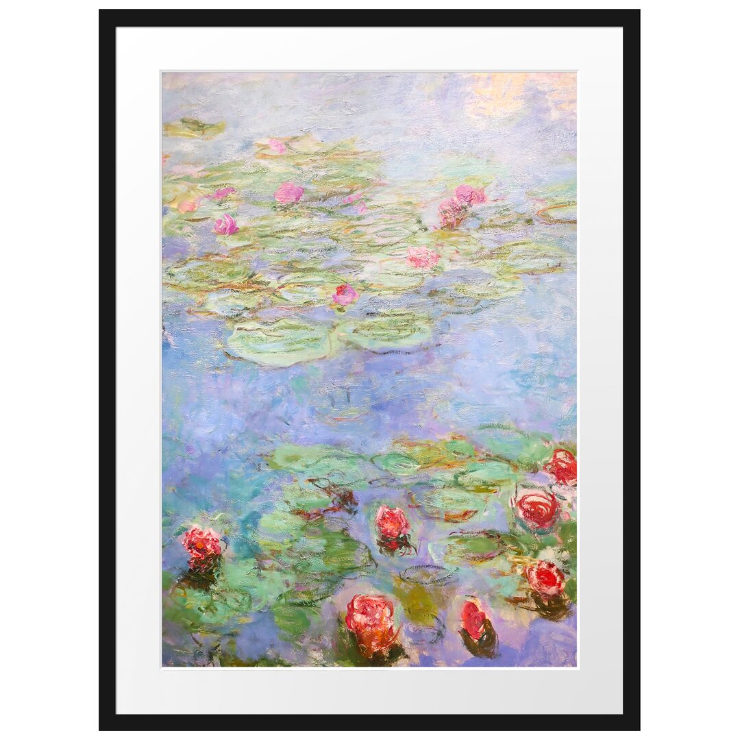 Gerahmter Kunstdruck Water Lilies VIII von Claude Monet