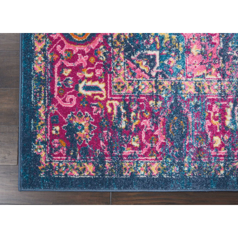 Tapis bleu, Rectangle 6 pi 7 po x 9 pi 6 po