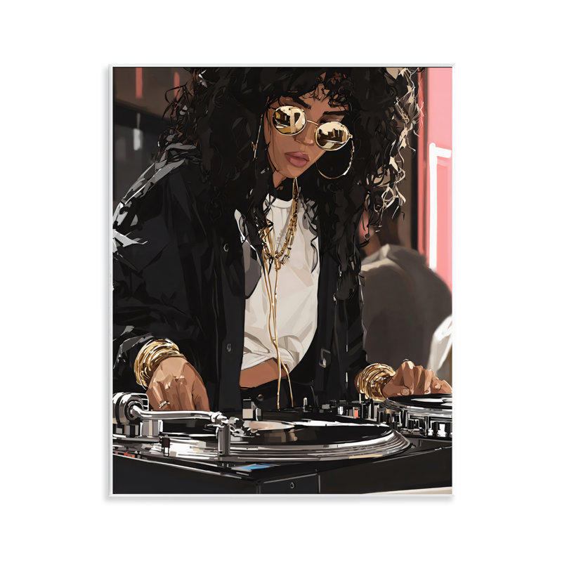 Plaque murale pour table tournée «DJ», par Franklyn Gregory