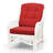 Agambir 28 inches Wide Tufted Velvet Armchair, Natural Rattan, White-2075012661