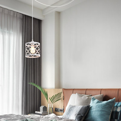 Luminaire suspendu tambour 1 lumière Pieper