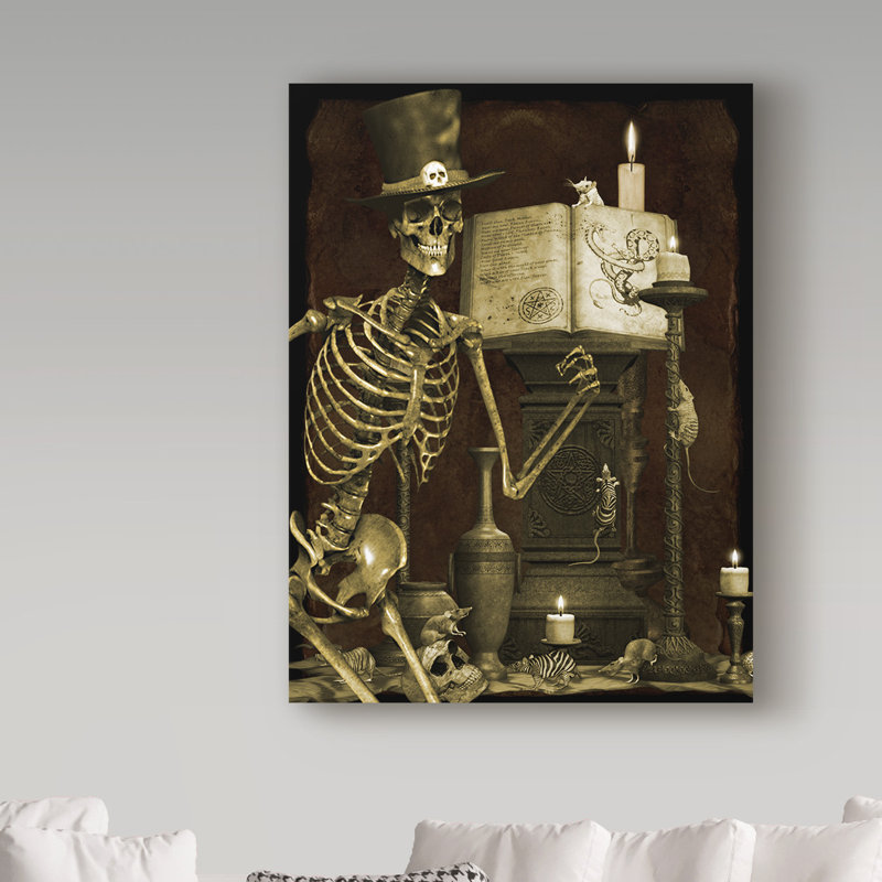 «Halloween Graveyard 4» par Deagen, impression sur toile tendue, H 19 po x l 14 po x P 2 po