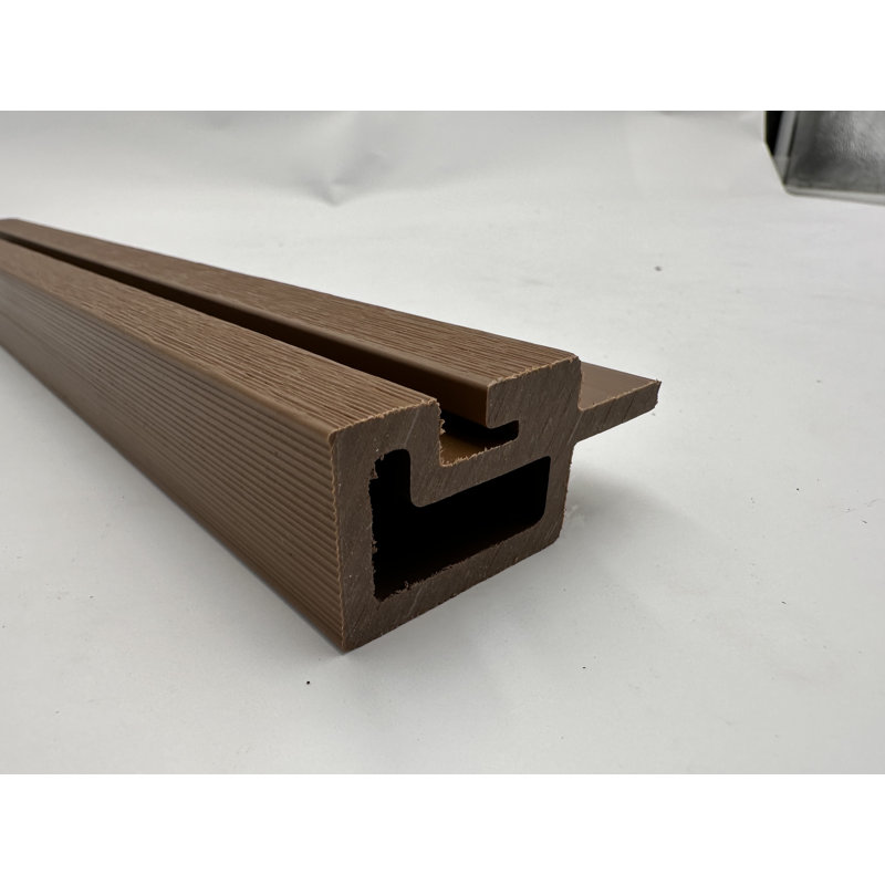 2.2" x 106" Shiplap Side Slat Panelling, End Cap Pieces (10-pack), Light Teak