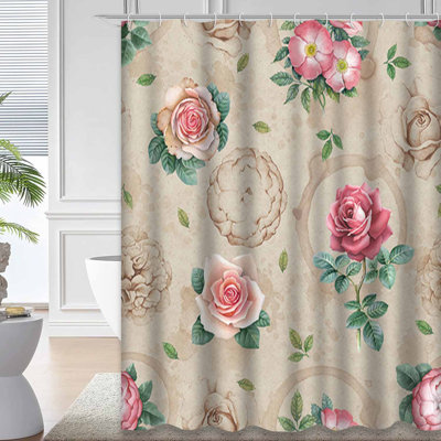 Watercolor Rose Flowers Seamless Flower Art Floral English with 12 Hooks