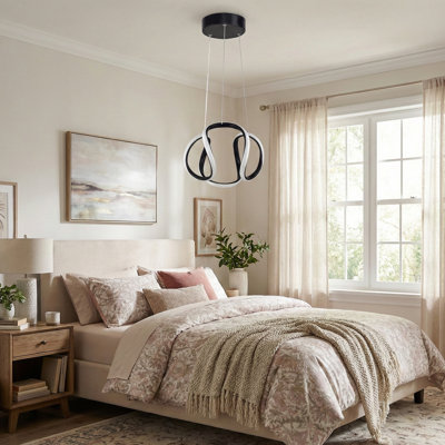 Alara Abstract Loop LED Geometric Chandelier