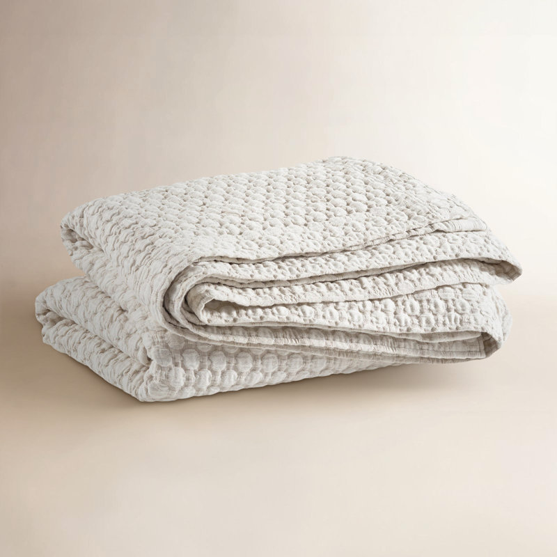 Lodi Matelasse Coverlet, Queen Coverlet, Sand
