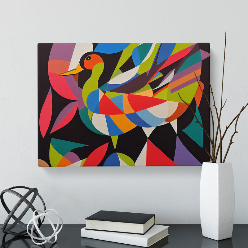 Wondrous Abstract Duck - Wrapped Canvas, 50cm H x 76cm W x 3cm D