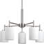 Lustre 5 lumières à abat-jour Steelville