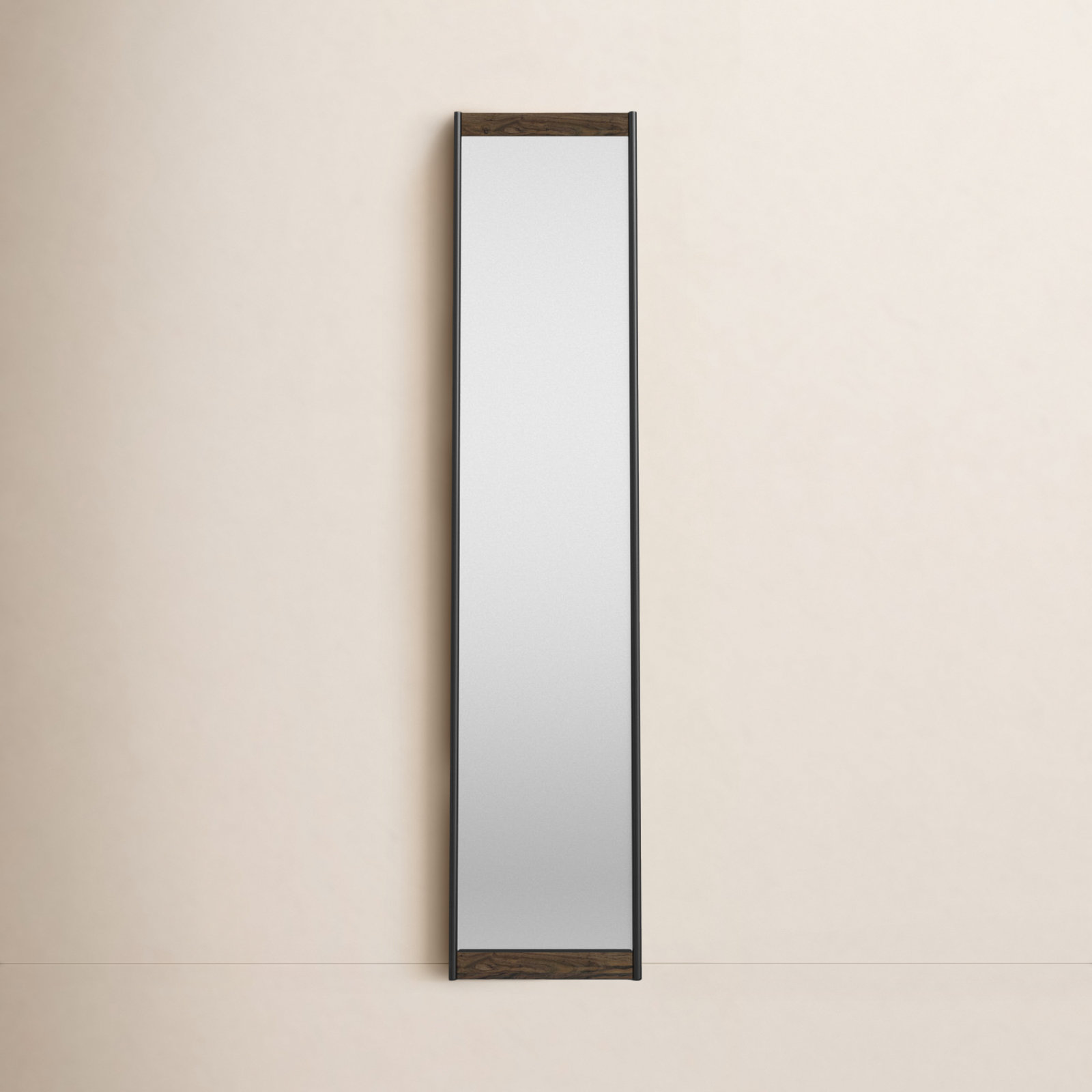 Morrell Rectangle Floor Mirror, Walnut