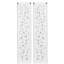 White Wood Intricately Carved Scroll Floral Wall Decor 12"W, 49.5"H