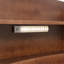 Lit double en bois de pin avec tête de lit bibliothèque, capteur de mouvement à DEL, garde-corps de lit, noyer-129858880