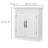 Arapahoe Removable Two-Door Wall Over the Toilet Bathroom Storage Cabinet with Adjustable Shelves