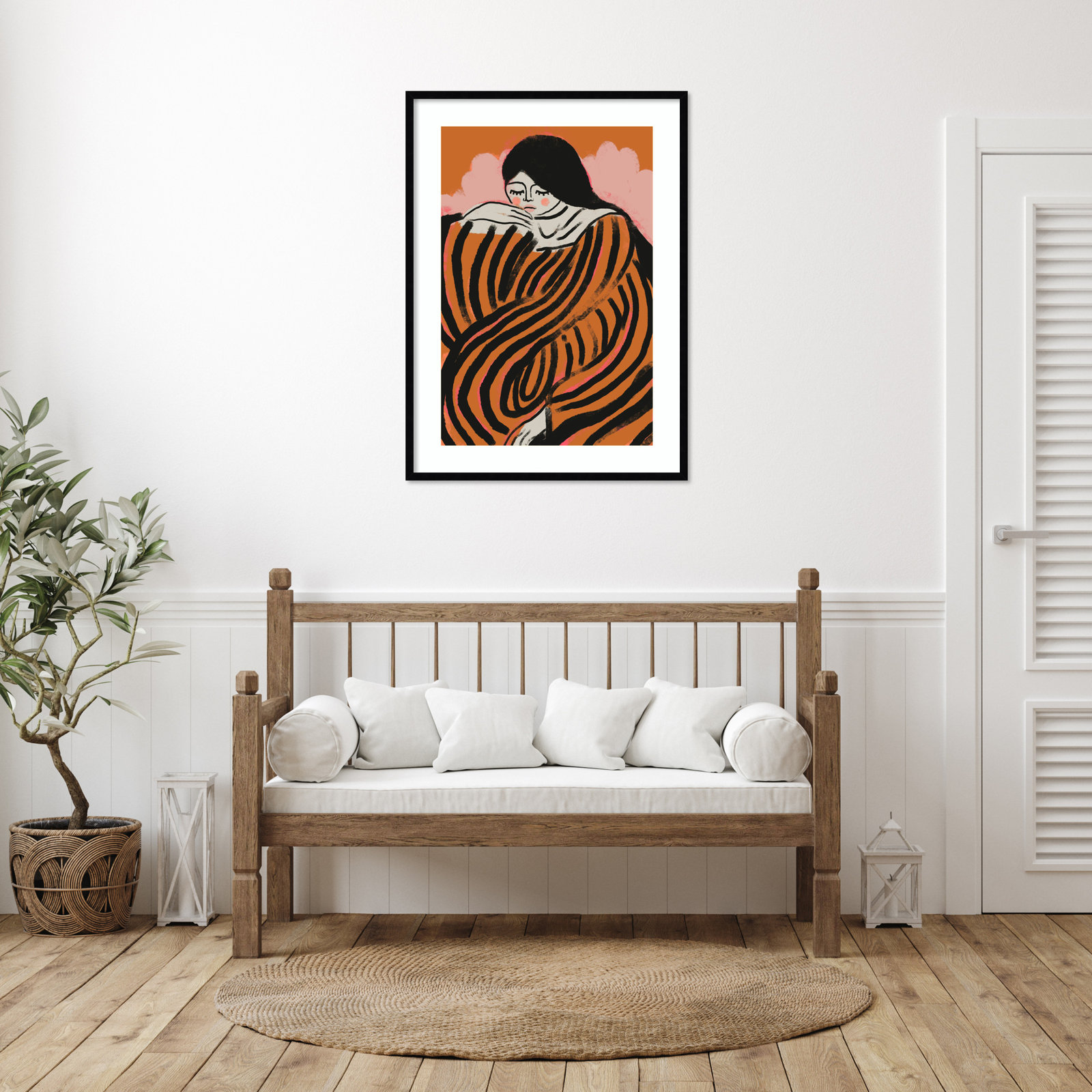 Esmeralda by Treechild  Wood Framed Wall Art Print, 41" H x 30" W