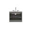 Grand meuble-lavabo flottant avec rangement pour salle de bain moderne-241401761