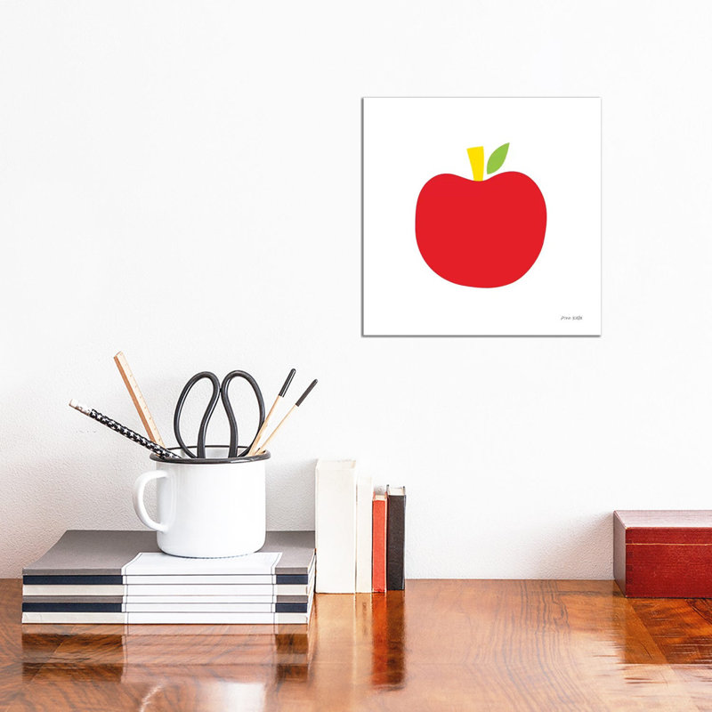Red Apple by Ann Kelle - Wrapped Canvas Gallery-Wrapped Canvas Giclée, 30.48cm H x 30.48cm W