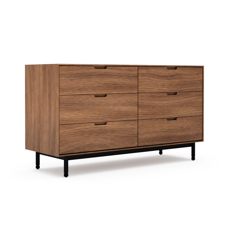 Munro 6 Drawer Dresser, Walnut
